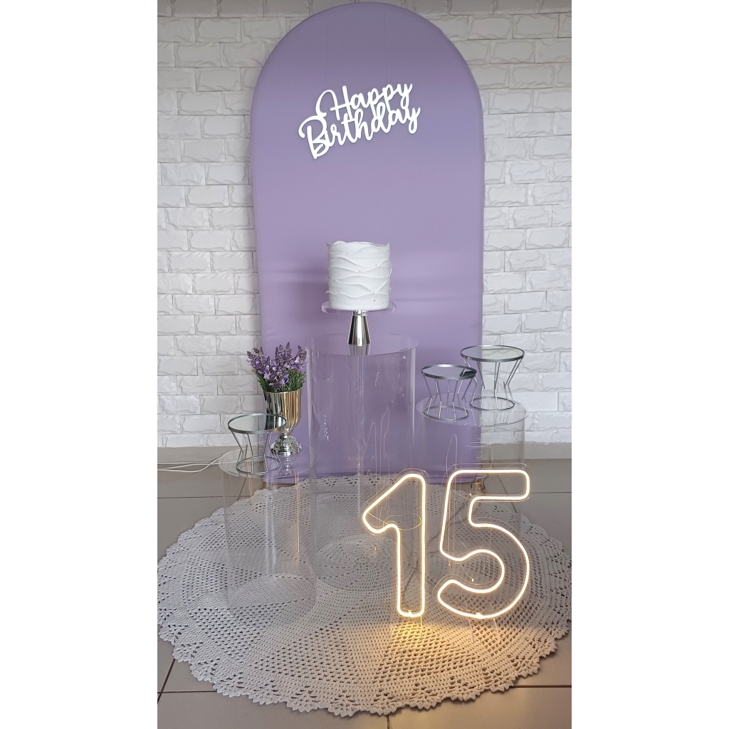 Happy Birthday Prata - Kit Pegue E Monte - Luci_rodrigues_decorações