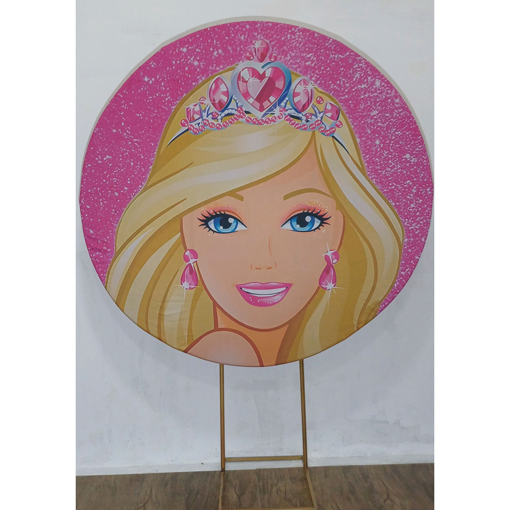 Barbie - Painel Redondo - Luci_rodrigues_decorações
