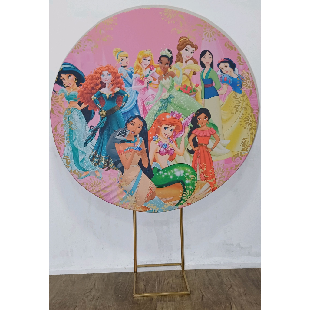 Princesas - Painel Redondo - Luci_rodrigues_decorações