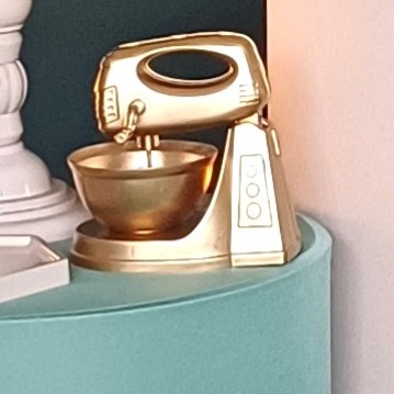 Batedeira Brinquedo  - Dourado - Luci_rodrigues_decorações