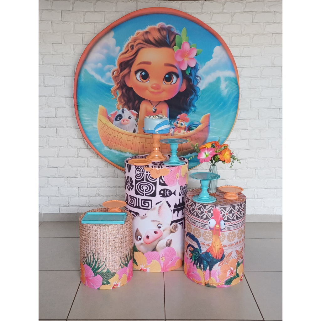 Moana Baby - Kit Pegue E Monte - Luci_rodrigues_decorações