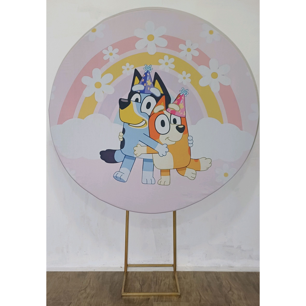 Bluey - Painel Redondo - Luci_rodrigues_decorações