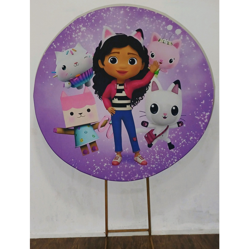 Casa Magica da Gabby - Painel Redondo - Luci_rodrigues_decorações