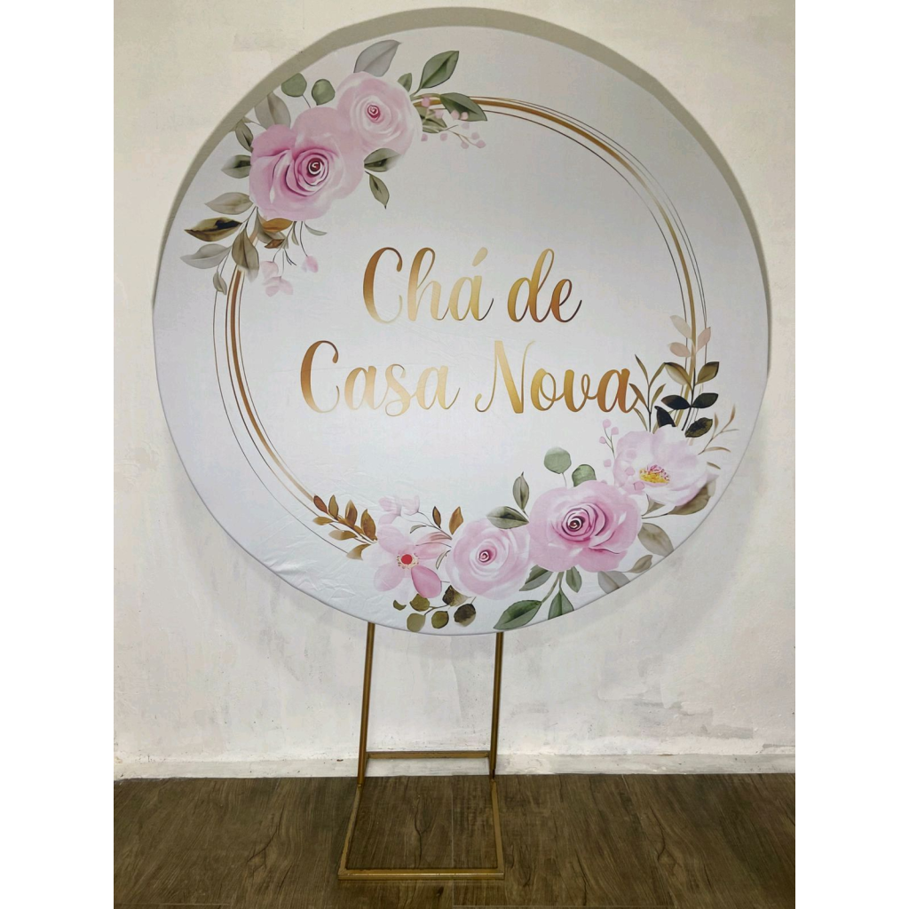 Chá de Casa Nova - Painel Redondo - Luci_rodrigues_decorações