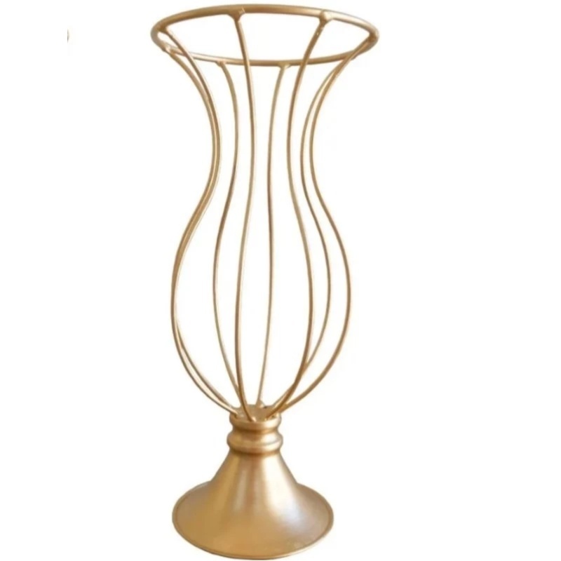 Vasos Aramados - Dourado - Luci_rodrigues_decorações