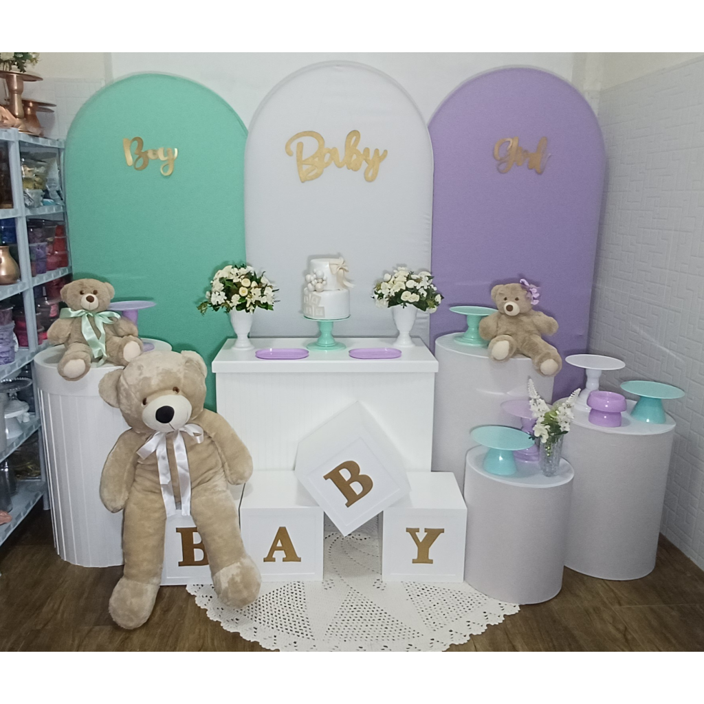 Revelação Verde E Lilás - Luci_rodrigues_decorações