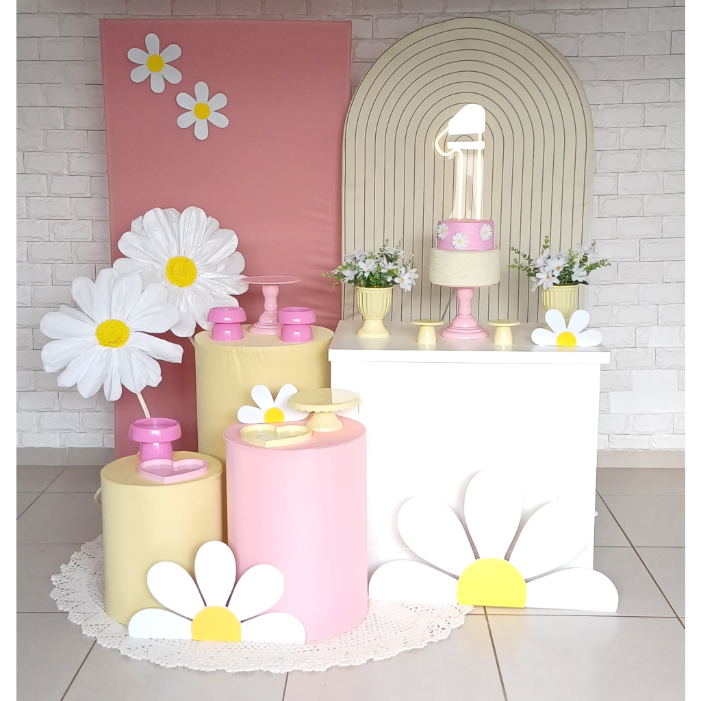 Margaridas - Kit Pegue E Monte - Luci_rodrigues_decorações