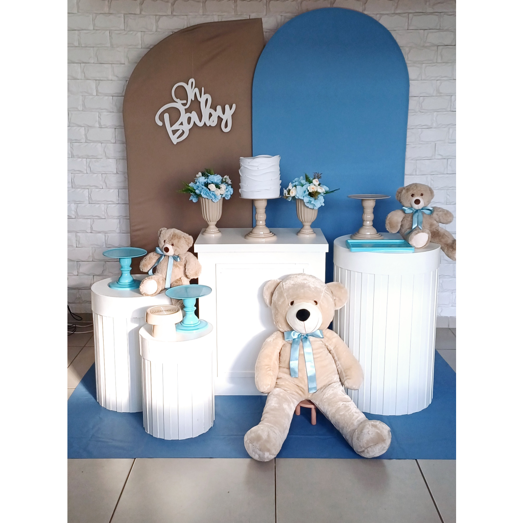 Ursos Azul E Bege - Kit Pegue E Monte - Luci_rodrigues_decorações