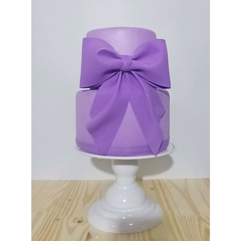 Bolo Laço - Lilás - Luci_rodrigues_decorações