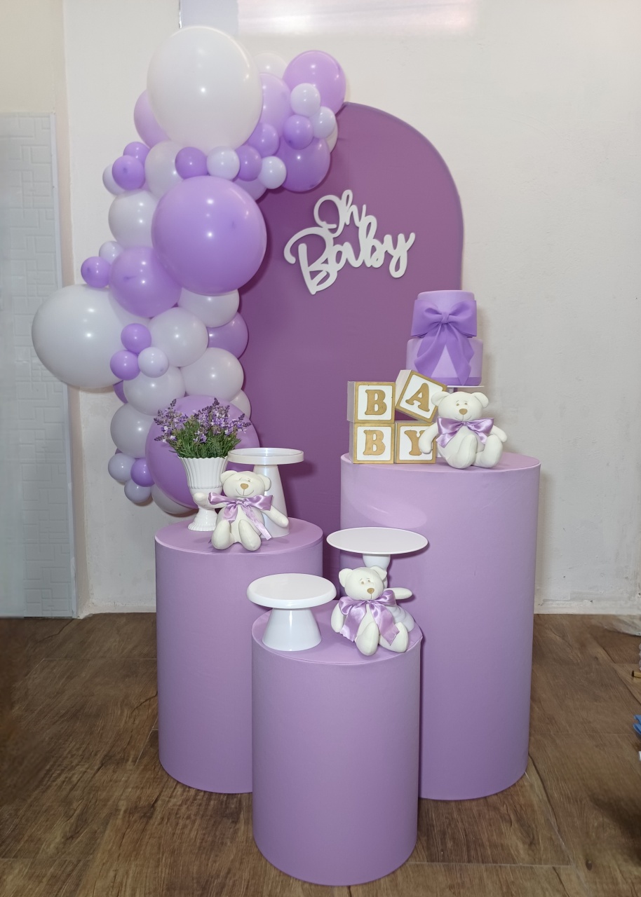 Chá de Bebê Lilás - Kit Pegue E Monte - Luci_rodrigues_decorações
