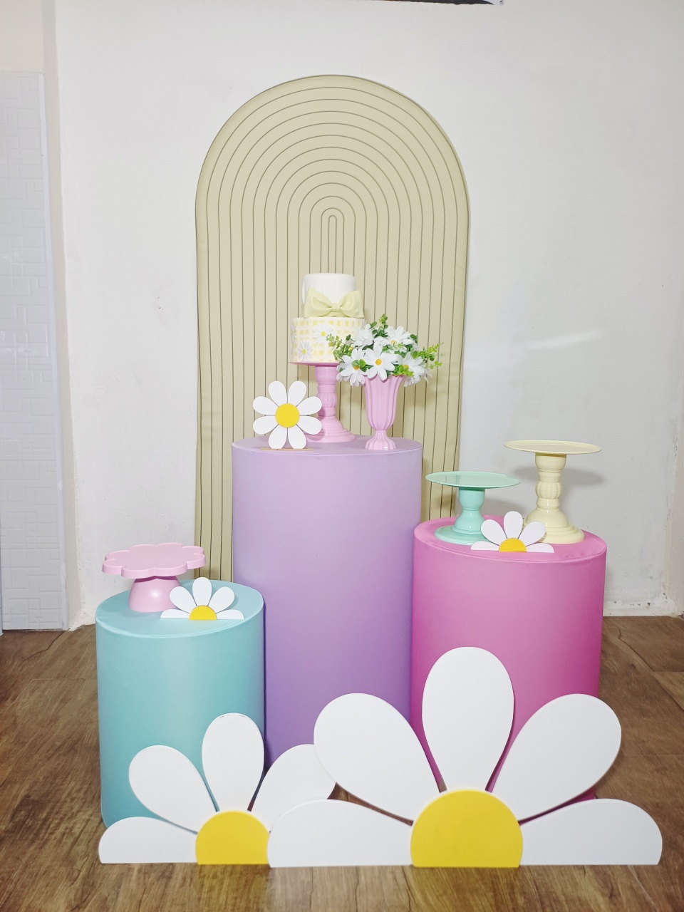 Margaridas Candy Color - Kit Pegue E Monte - Luci_rodrigues_decorações