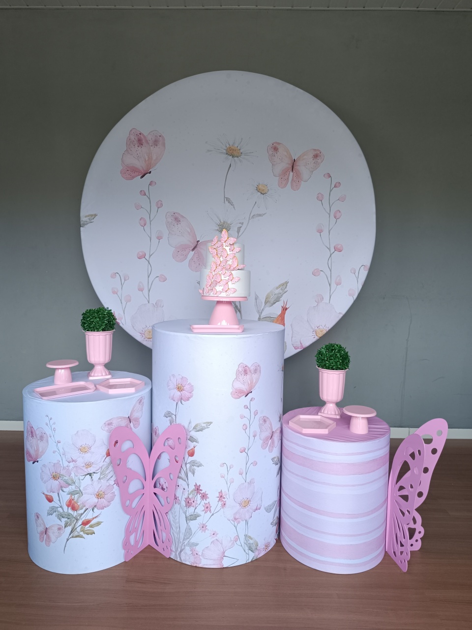 Kit Prata - Borboletas  - Encanto e Festas