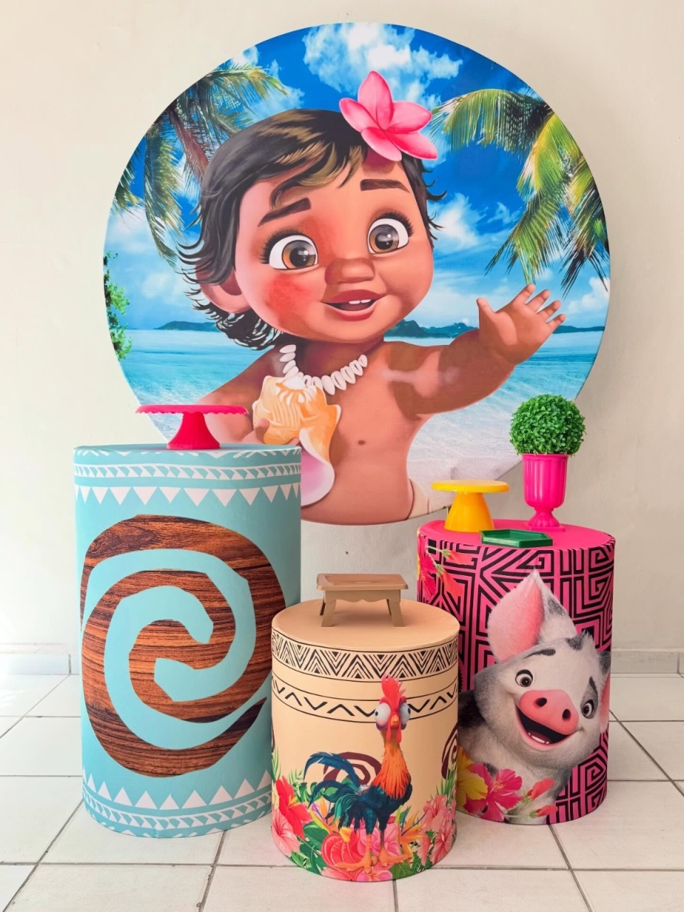 Moana Baby - festa facil