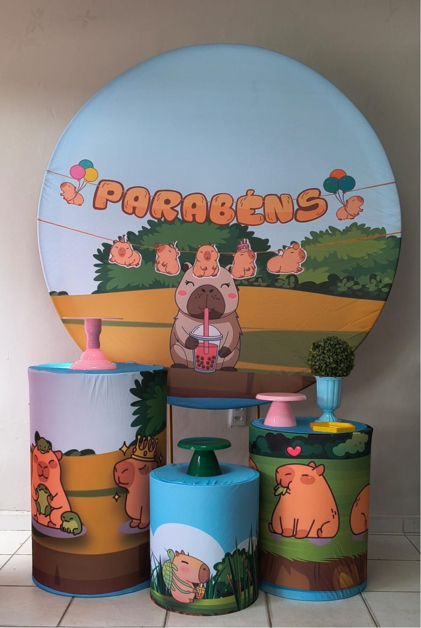 Parabéns da Capivara - festa facil