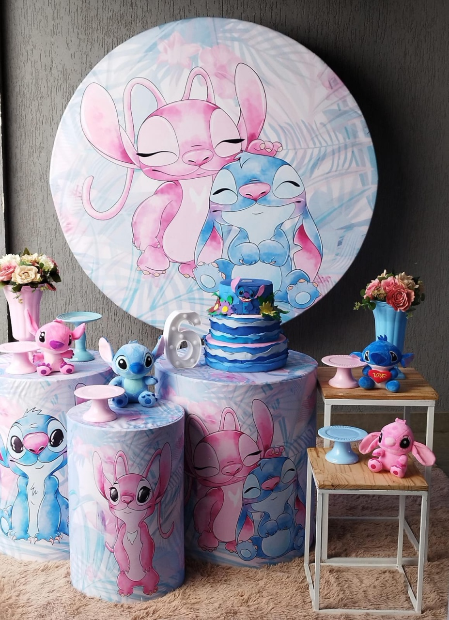 Stitch E Angel - Encantada Festas e Locações 