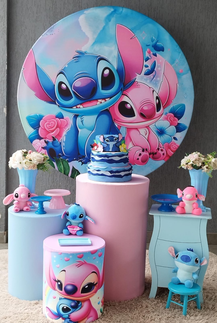 Stitch E Angel 2 - Encantada Festas e Locações 