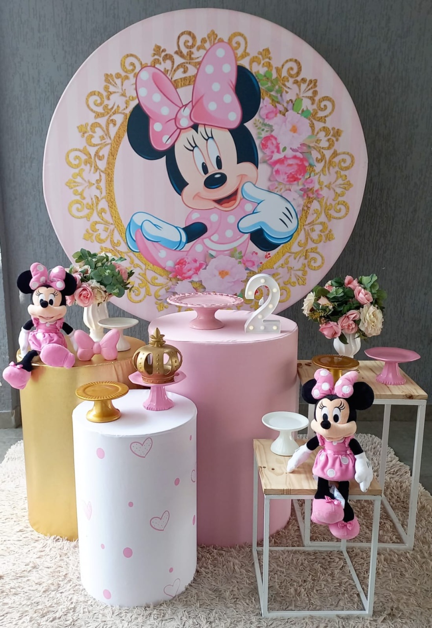 Minnie Rosa2 - Encantada Festas e Locações 