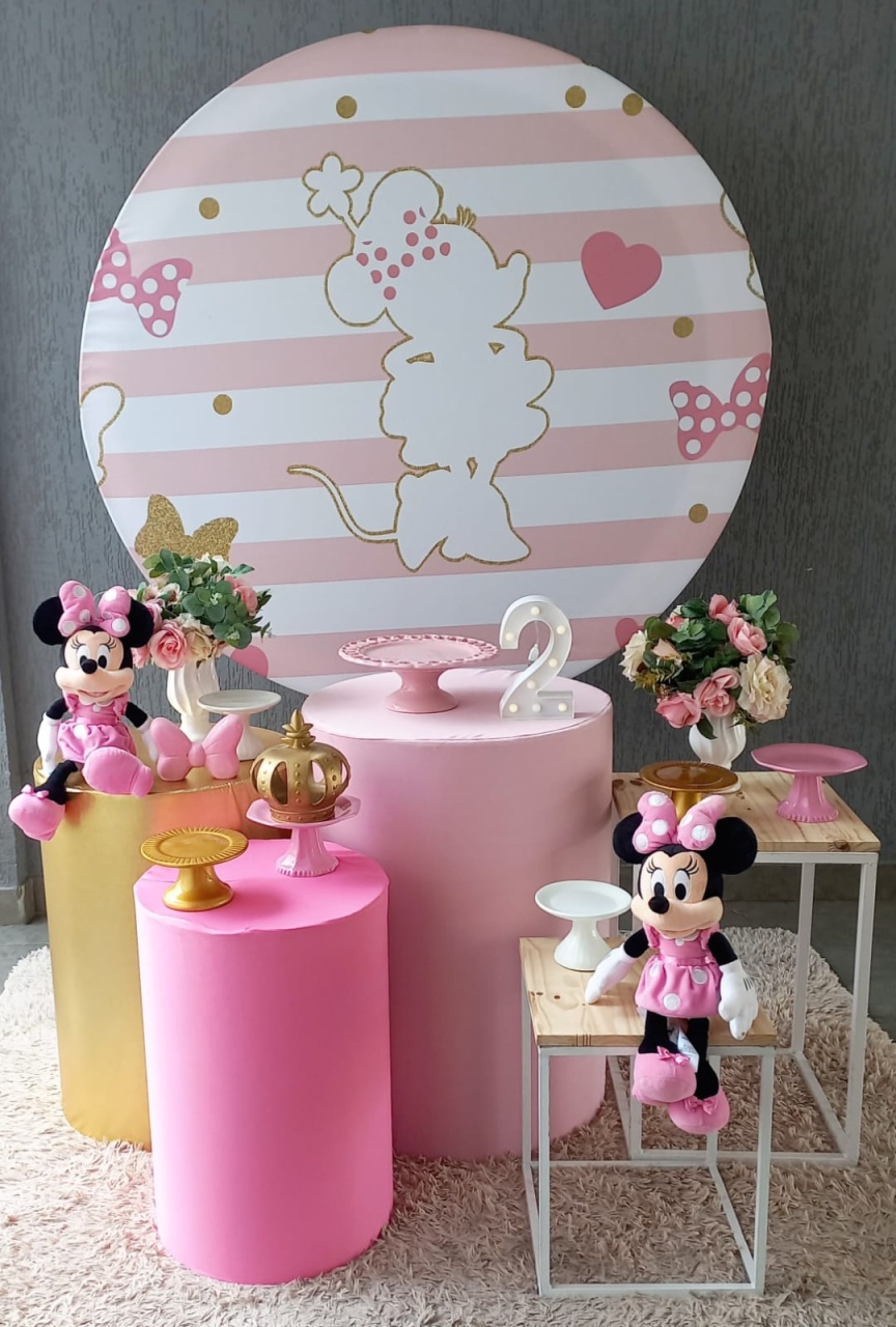 Minnie Rosa4 - Encantada Festas e Locações 