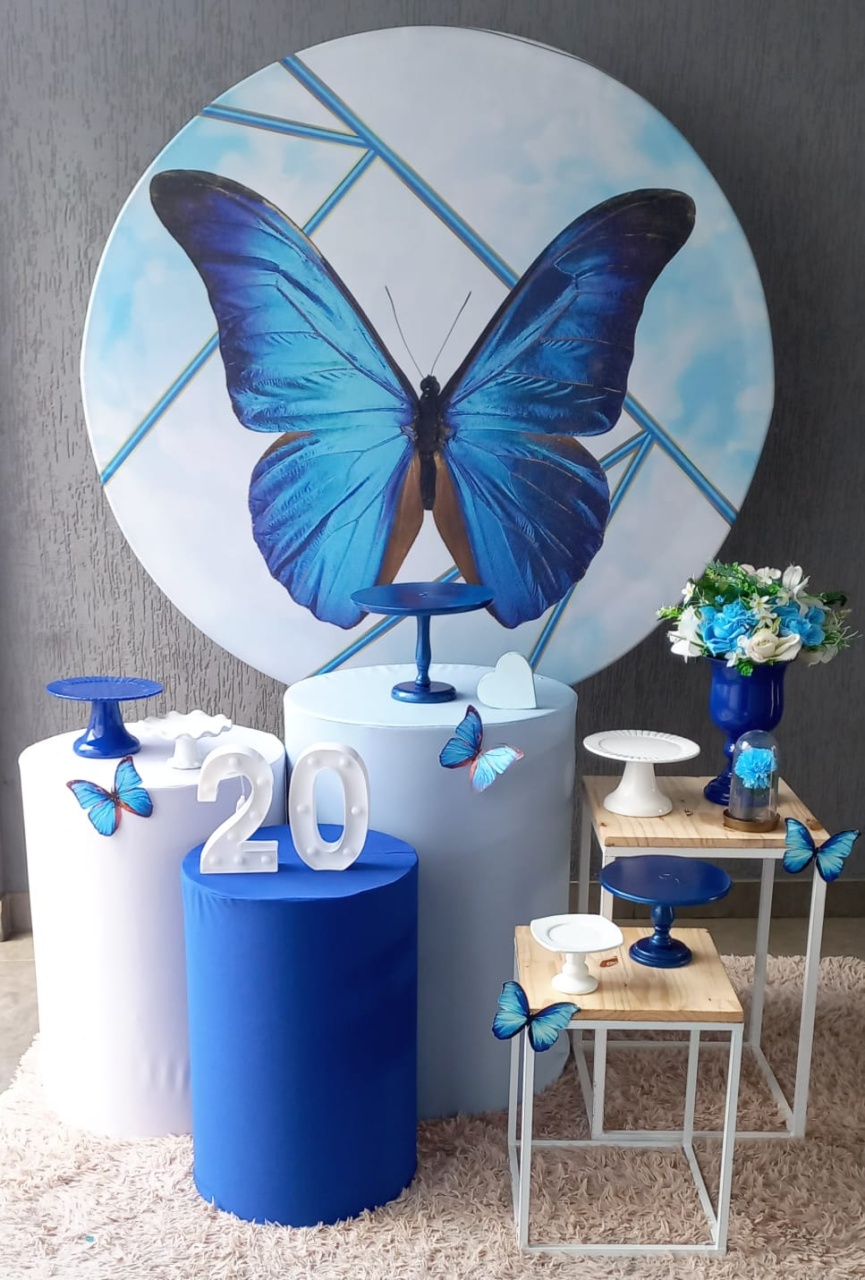 Borboleta Azul (2) - Encantada Festas e Locações 