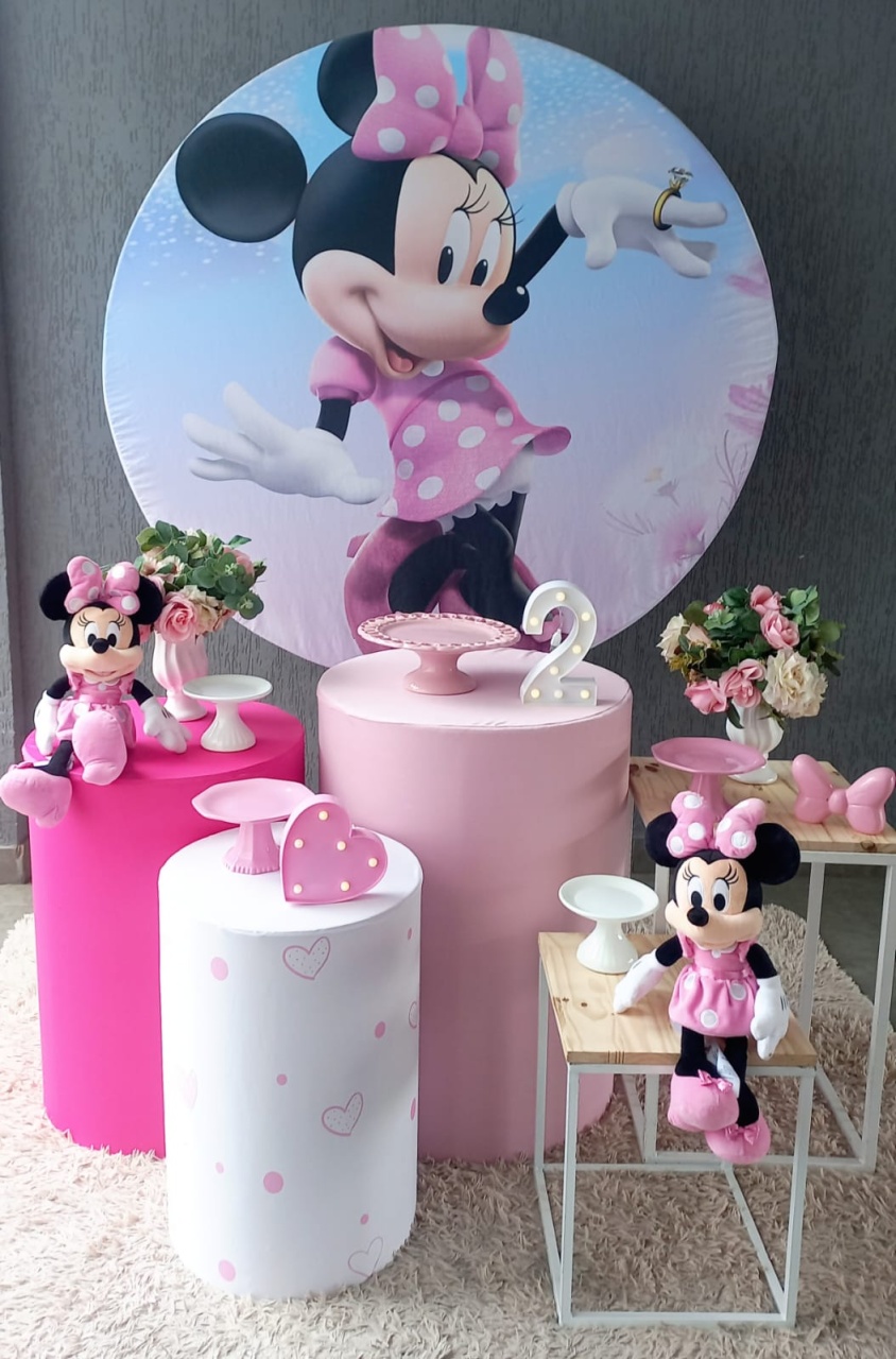 Minnie Rosa1 - Encantada Festas e Locações 