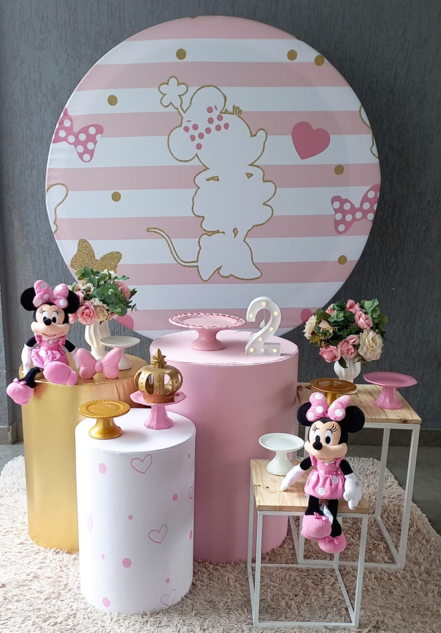Minnie Rosa3 - Encantada Festas e Locações 
