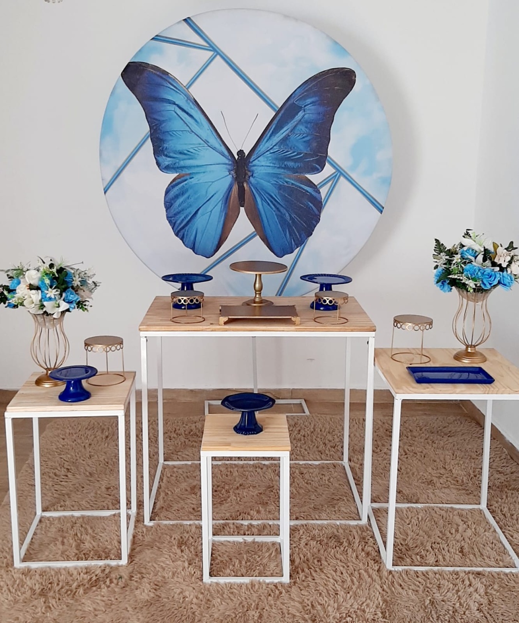 Borboleta Azul - Encantada Festas e Locações 