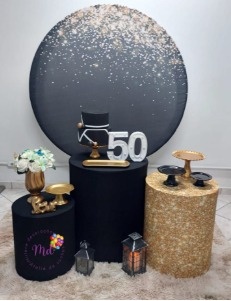 Preto E Dourado - Mirlenedecora