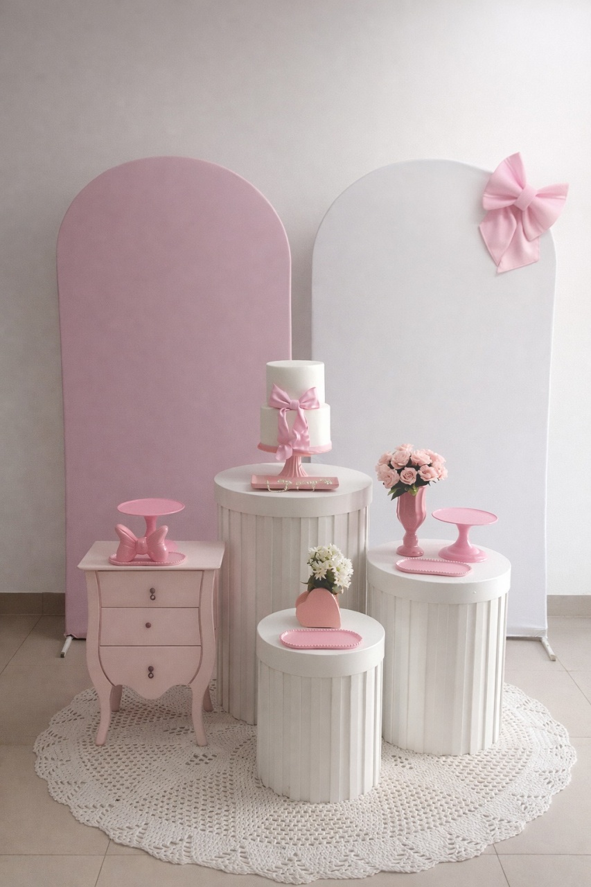 Laço Rosa - Mirlenedecora
