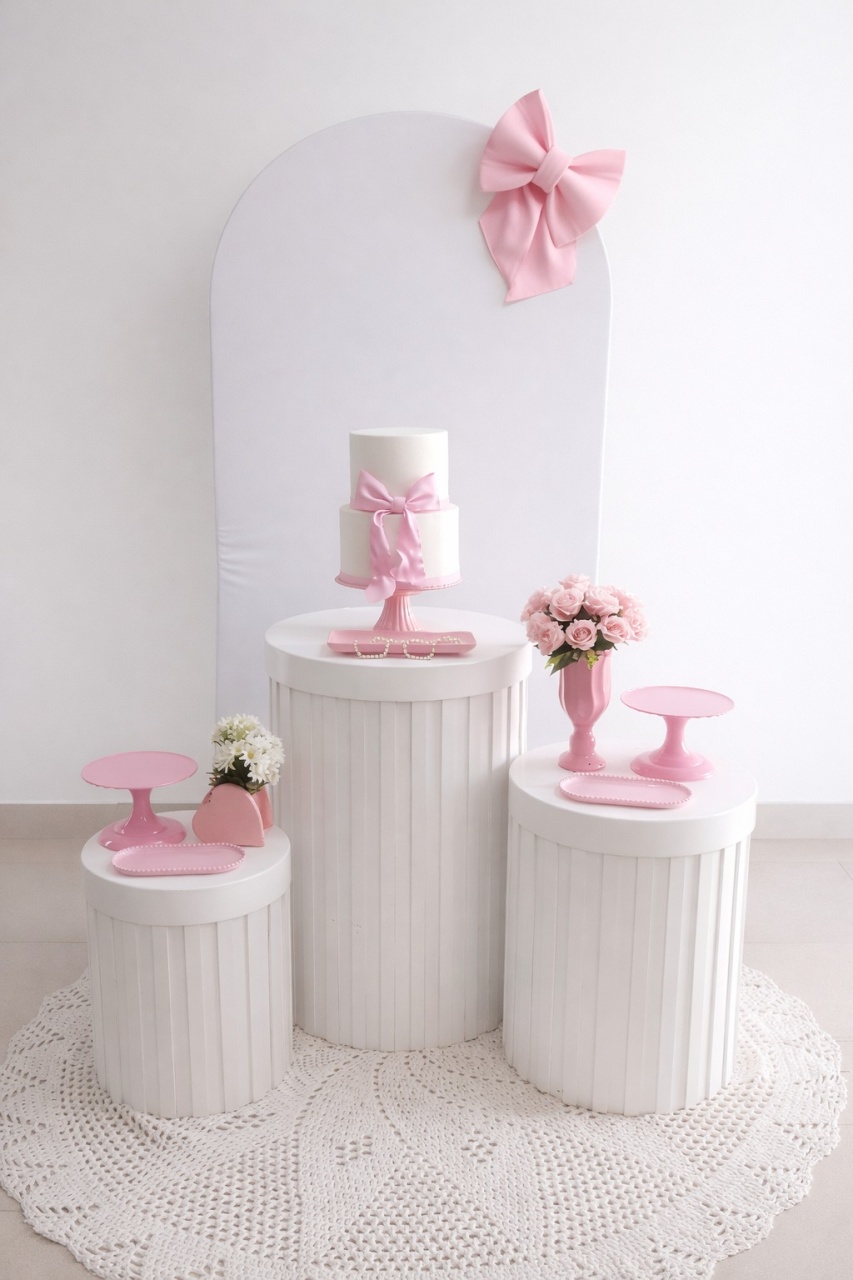 Laço Rosa 1 - Mirlenedecora
