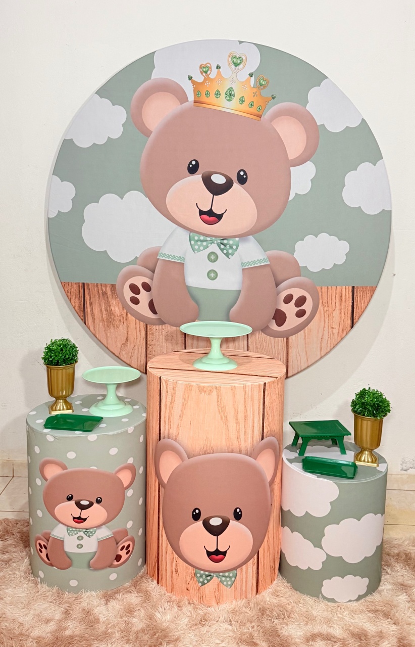 Príncipe Ursinho Verde - Kit Básico  - Ana Monteart Decor