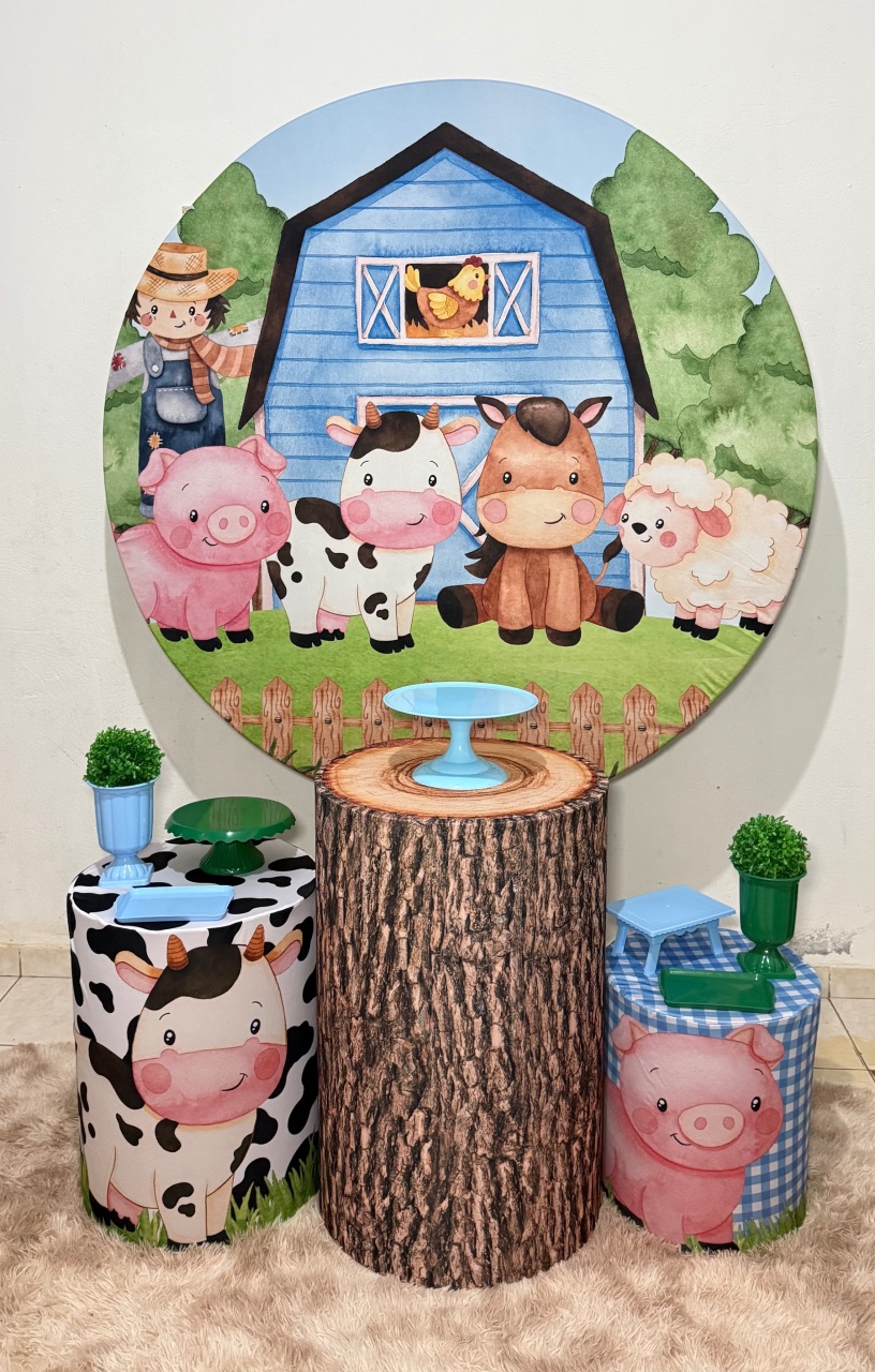 Fazendinha Azul - Kit Básico - Ana Monteart Decor