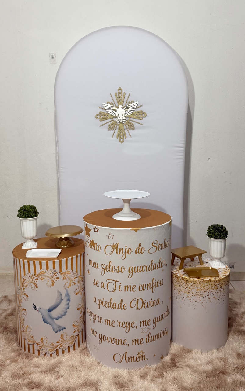 Batismo Anjinho - Kit Moderno Tradicional  - Ana Monteart Decor