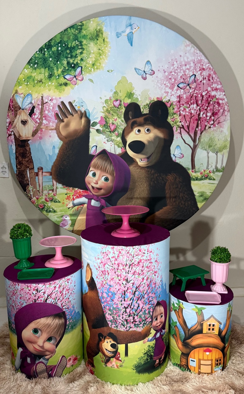 Masha E O Urso - Kit Básico  - Ana Monteart Decor