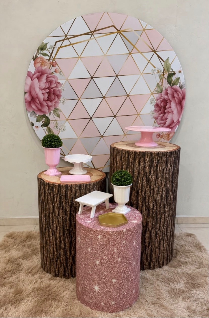 Geométrico Com Madeira - Kit Básico - Ana Monteart Decor