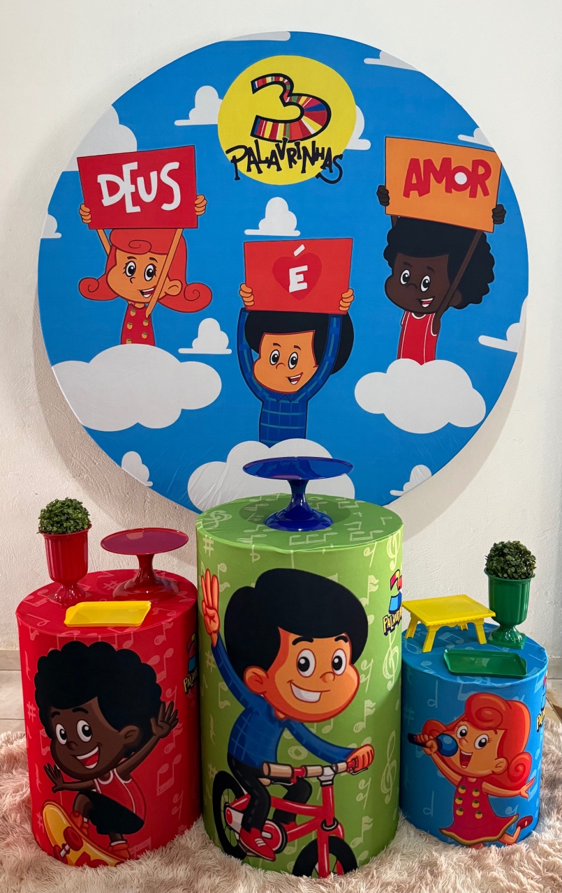 3 Palavrinhas/ Deus É Amor - Kit Básico  - Ana Monteart Decor