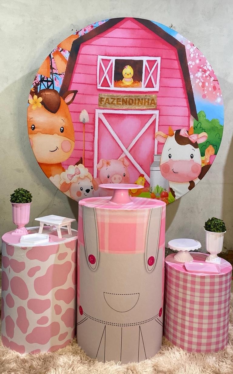 Fazendinha Rosa - Kit Básico  - Ana Monteart Decor