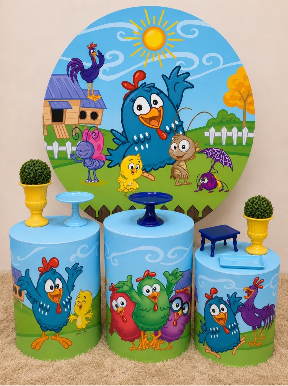 Galinha Pintadinha Tradicional - Kit Básico - Ana Monteart Decor
