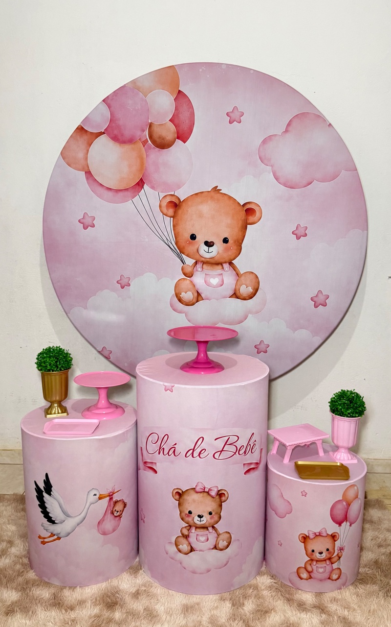 Ursinha Rosa - Kit Básico - Ana Monteart Decor