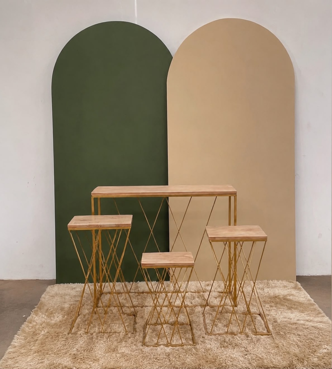Verde Sálvia E Bege Adulto - Kit Prata Luz Jogo de Treliças - Ana Monteart Decor