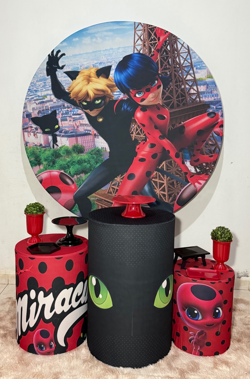 Miraculos - Lady Bug E Kat Noar - Kit Básico - Ana Monteart Decor