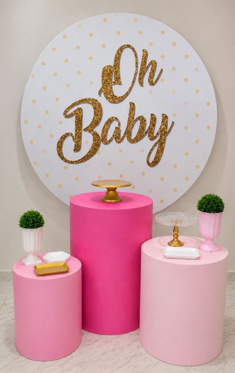 Chá de Bebê Pink Oh Baby - Kit Básico - Ana Monteart Decor