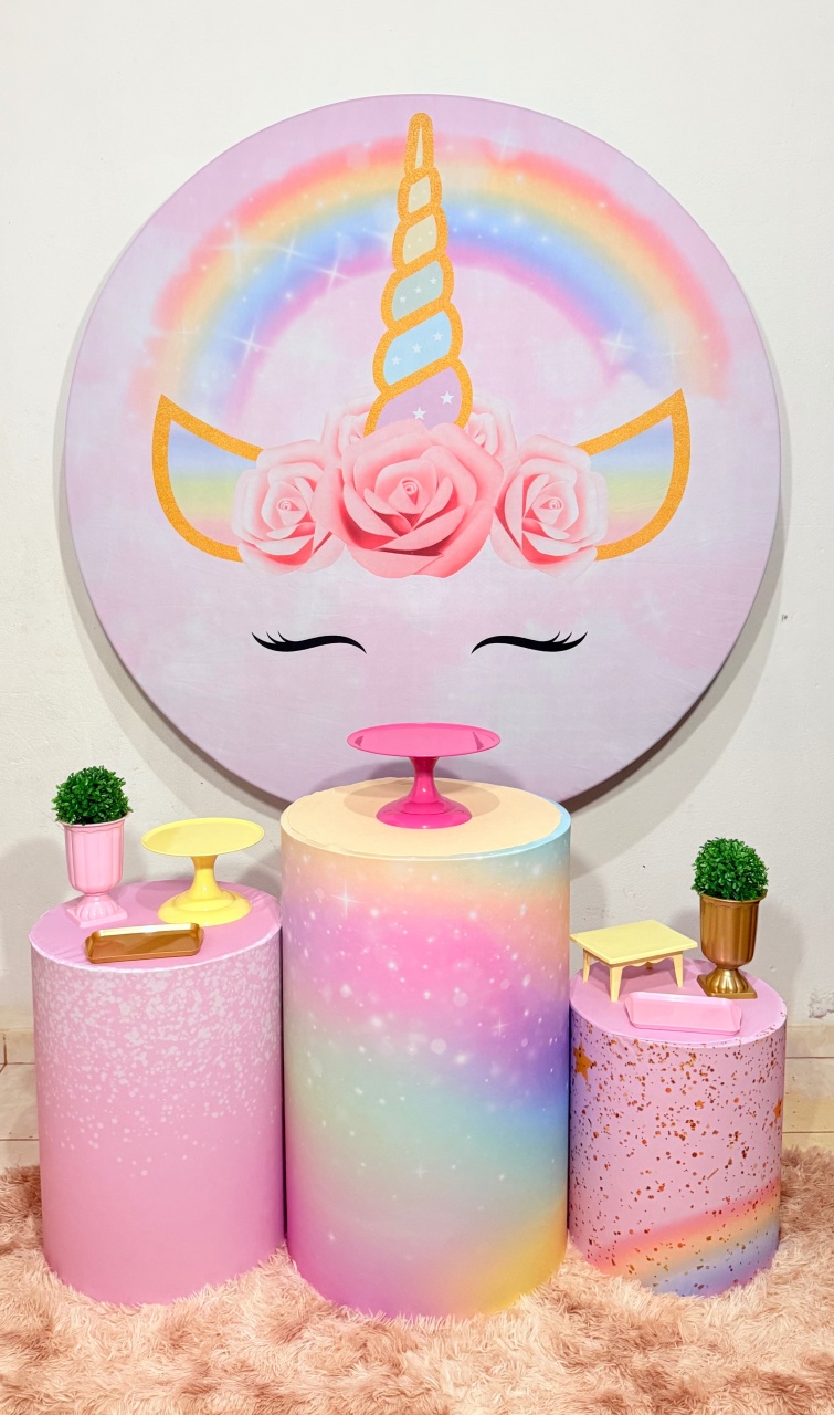 Unicórnio Rosa - Kit Básico  - Ana Monteart Decor