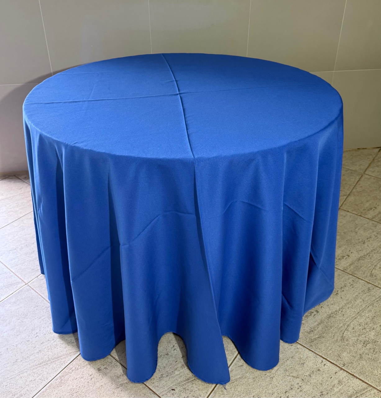 Toalha Redonda Azul  Turqueza - Adriana lok & Decore