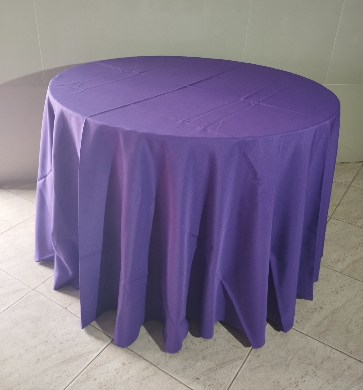 Toalha Redonda Roxa  - Adriana lok & Decore