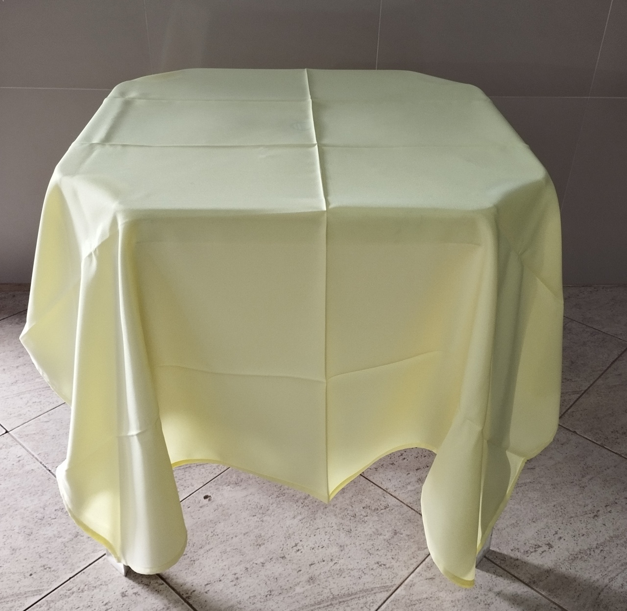 Toalha Quadrada Amarelo Claro  - Adriana lok & Decore
