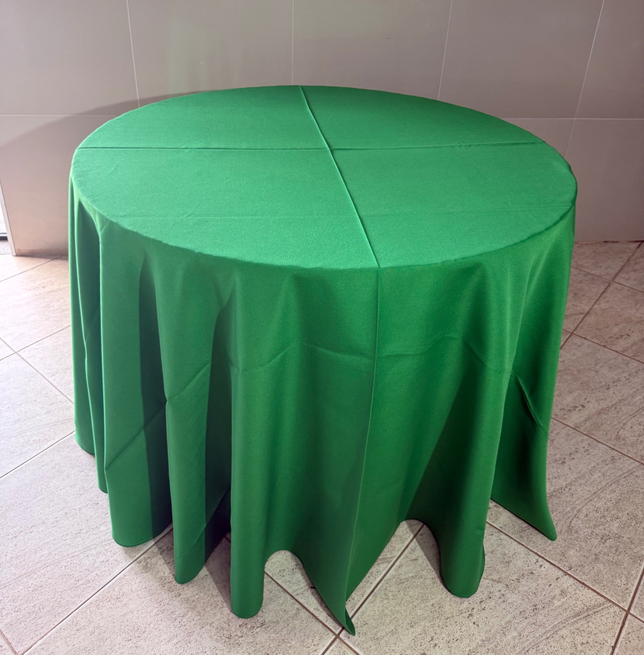 Toalha Redonda Verde Escuro - Adriana lok & Decore