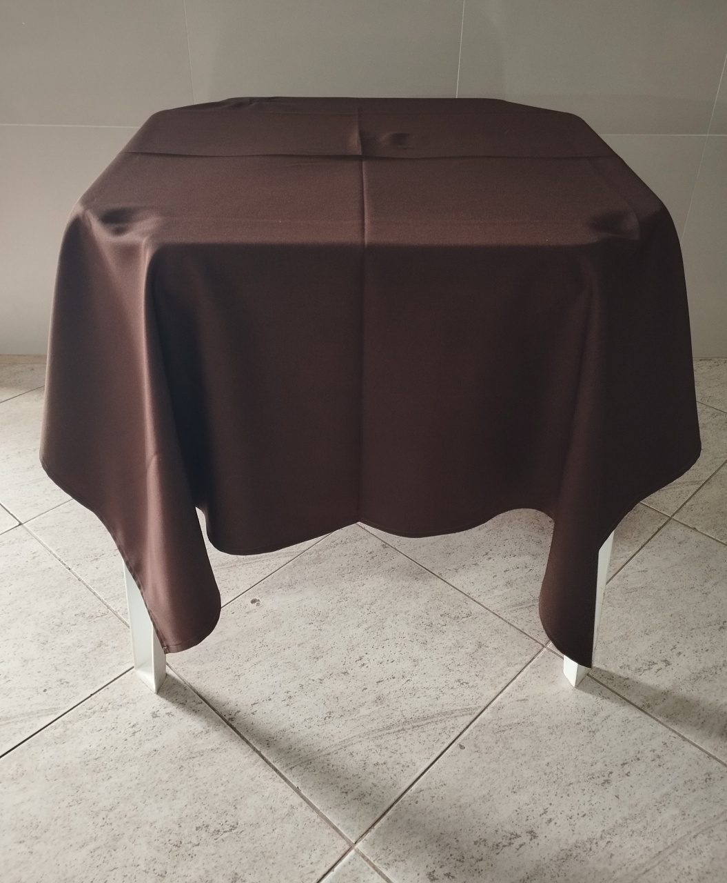 Toalha Quadrada Marrom  - Adriana lok & Decore