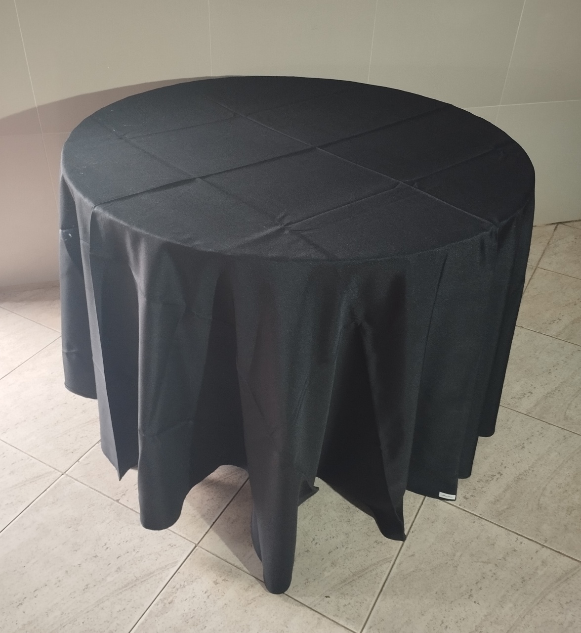 Toalha Redonda Preta - Adriana lok & Decore