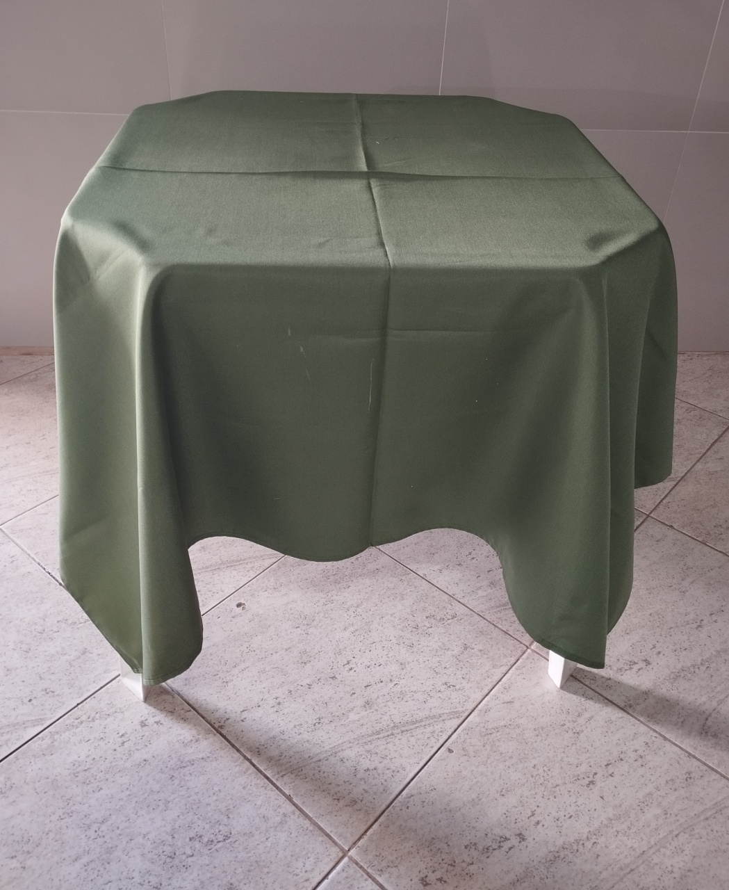 Toalha Quadrada Verde Musgo  - Adriana lok & Decore