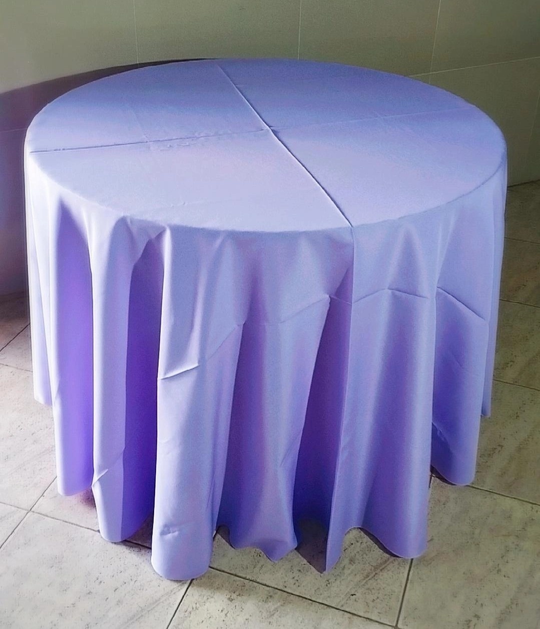 Toalha Redonda Lilás  - Adriana lok & Decore